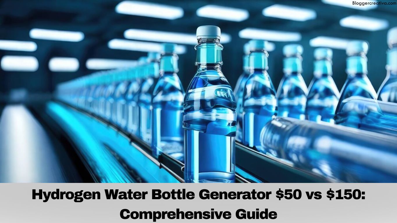 Hydrogen Water Bottle Generator $50 vs $150